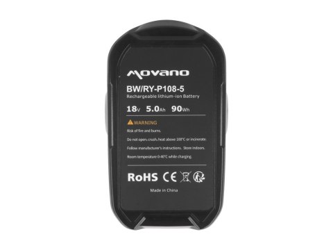 Bateria Movano do Ryobi P102, P104, P108 (5000 mAh)
