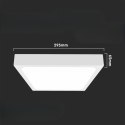 Lampa sufitowa plafon LED 29,5x29,5 cm czujnik ruchu 4000K V-TAC