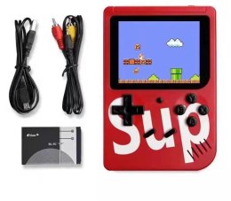 Mini konsola przenośna SUP 400 gier - czerwona (dla jednego gracza)