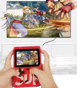 Mini konsola przenośna SUP 400 gier - czerwona (dla jednego gracza)