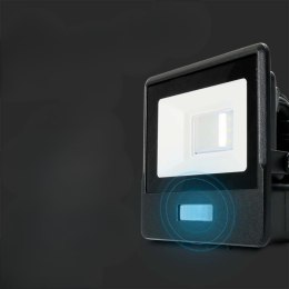 Naświetlacz LED SMD 10W z Czujnikiem Ruchu Barwa 4000K, Obudowa Czarna - V-TAC