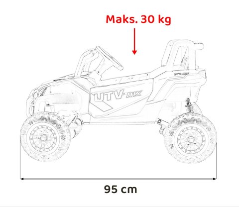 Pojazd Buggy Madman UTV-MX Różowy