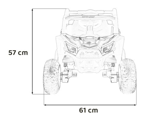 Pojazd Buggy Madman UTV-MX Żółty