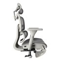 Ergonomiczny fotel biurowy regulowane krzesło z siatki - Szare