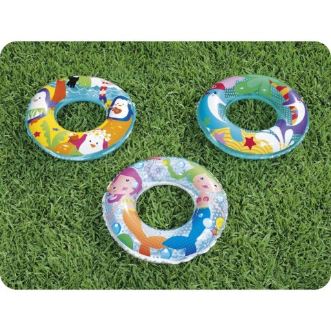 Koło plażowe do pływania Morskie Przygody dla dzieci Bestway 36113 syreny