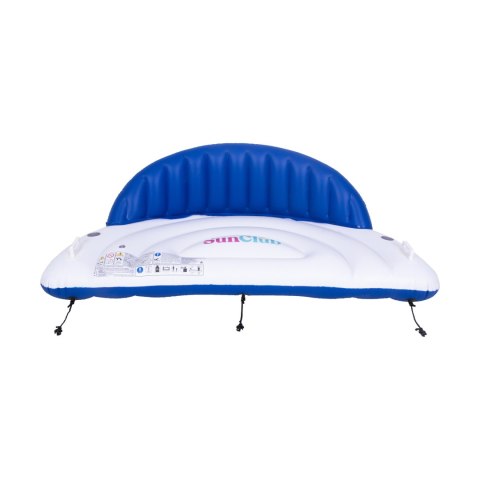 Duży materac basenowy z oparciem SUNCLUB