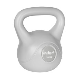 Kettlebell bitumiczny 20 kg szary REBEL ACTIVE