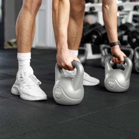 Kettlebell bitumiczny 24 kg szary REBEL ACTIVE