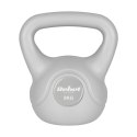 Kettlebell bitumiczny 8 kg szary REBEL ACTIVE