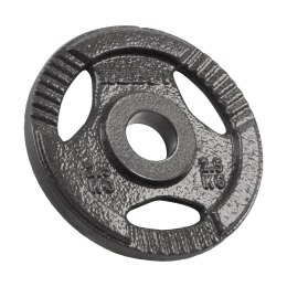 Obciążenie żeliwne olimpijskie zestaw 4x2.5kg, otwór 51mm, talerz z uchwytami, REBEL ACTIVE