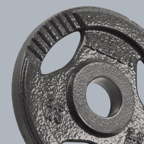 Obciążenie żeliwne olimpijskie zestaw 4x2.5kg, otwór 51mm, talerz z uchwytami, REBEL ACTIVE