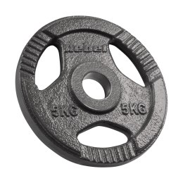 Obciążenie żeliwne olimpijskie zestaw 4x5kg, otwór 51mm, talerz z uchwytami, REBEL ACTIVE