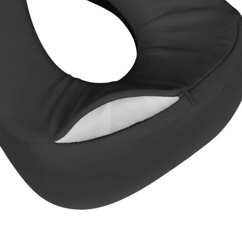 Poduszka turystyczna - podróżna z pianki MEMORY, REBEL ACTIVE , kolor czarny