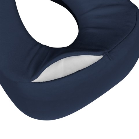 Poduszka turystyczna - podróżna z pianki MEMORY, REBEL ACTIVE , kolor niebieski