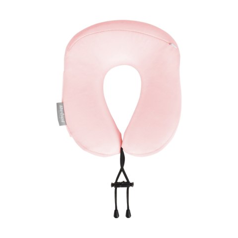 Poduszka turystyczna - podróżna z pianki MEMORY, REBEL ACTIVE , kolor różowy