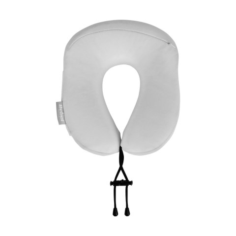 Poduszka turystyczna - podróżna z pianki MEMORY, REBEL ACTIVE , kolor szary