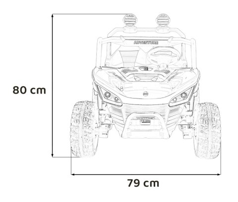 Pojazd Buggy SPEEDY 4x4 Biały