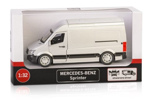 Daffi - Model Pojazdu Mercedes Benz Sprinter Srebrny