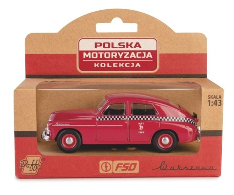 Kolekcja PRL - Warszawa M20 Taxi Bordowy