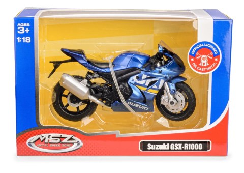 MSZ - Suzuki GSX-R1000 Niebieski, skala 1:18