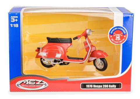 MSZ - Vespa 200 Rally 1976 Czerwony, skala 1:18