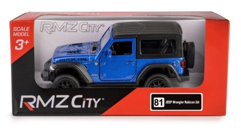 RMZ City - Jeep Wrangler Rubicon 2021 Hard Top Niebieski, skala 1:35