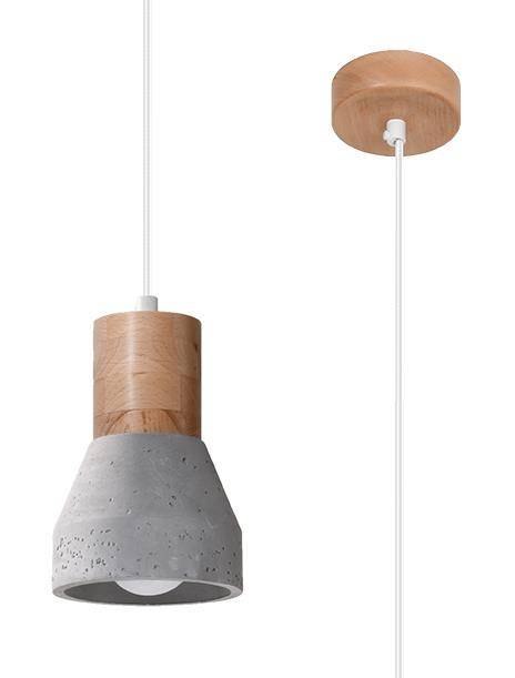 Lampa wisząca QUBIC szara