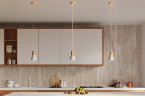 Lampa wisząca QUBIC szara