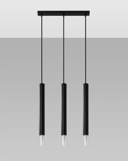 Lampa wisząca WEZYR 3 czarna