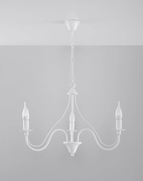 Żyrandol MINERWA 3 biały