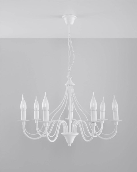 Żyrandol MINERWA 7 biały