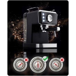 Ekspres do kawy kolbowy 20 bar Berdsen BD-772 czarny