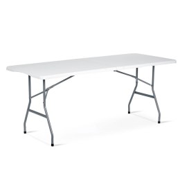Stół cateringowy ogrodowy składany 180 cm Plonos biały