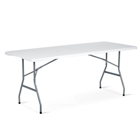 Stół cateringowy ogrodowy składany 180 cm Plonos biały