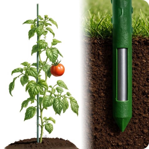 Tyczki do roślin 180 cm Plonos PL-940 zielone 10szt