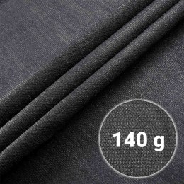 Siatka cieniująca 1,2x25m 140g/m2 + 50 zacisków szara