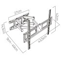 Uchwyt do telewizora 23-60 cali Humberg 45 kg