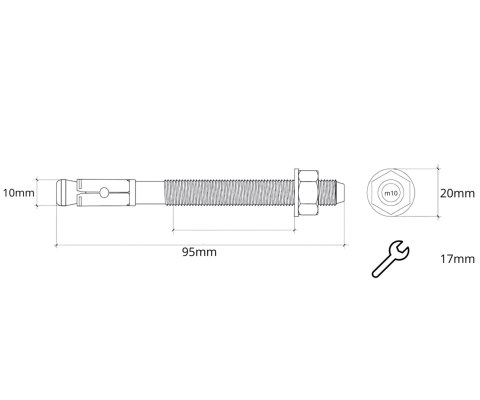 KOTWY EKSPRESOWE B-LE-ZN-10095*P4 WKRĘT-MET KLIMAS