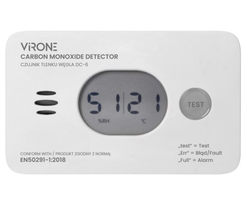 ZESTAW CZUJEK TLENKU WĘGLA (CZADU) I DYMU DC-7 Virone