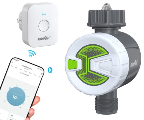 INTELIGENTNY ZAWÓR DO SYSTEMU NAWADNIANIA Z BRAMKĄ WIFI TTV102B+TWG009BW Tuya Smart RainPoint