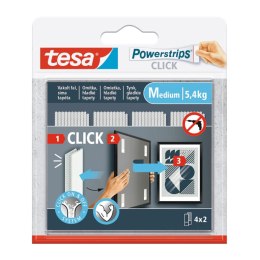 RZEPY SAMOPRZYLEPNE POWERSTRIPS-CLICK/MEDIUM TESA