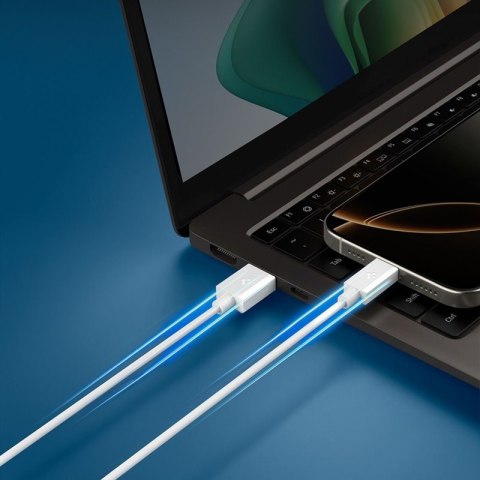 Spigen EB6020AC Essential - Kabel USB-A do USB-C PD 60W 2m (Biały)