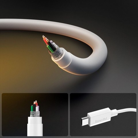 Spigen EB6020CC Essential - Kabel USB-C do USB-C PD 60W 2m (Biały)