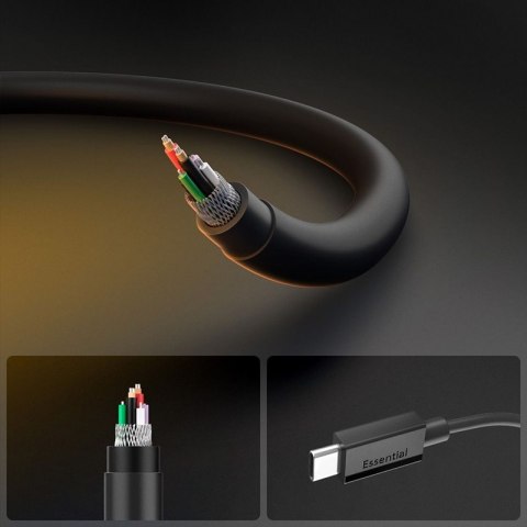 Spigen EB6020CC Essential - Kabel USB-C do USB-C PD 60W 2m (Czarny)