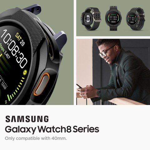Spigen Liquid Air - Obudowa do Samsung Galaxy Watch 8 40 mm (Matte Black)