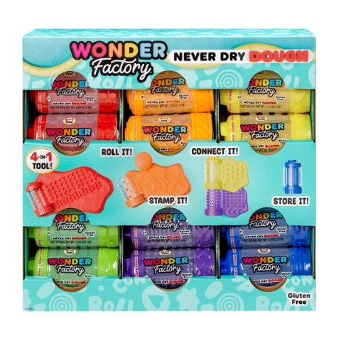 Wonder Factory: Never Dry Dough Singles Asst in PDQ