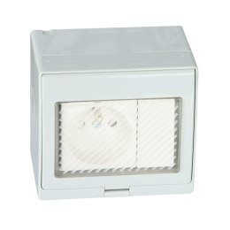 GNIAZDO NATYNKOWE POJEDYNCZE Z ŁĄCZNIKIEM ATLO-S1IP5-SW 220 ... 240 V 10 A ATLO