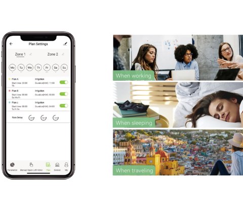 INTELIGENTNY PODWÓJNY ZAWÓR DO SYSTEMU NAWADNIANIA Z BRAMKĄ WIFI TWG004WRF+TTV203WRF Tuya Smart RainPoint